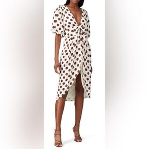 DELFI Collective Brown Polka Dot Tia Dress